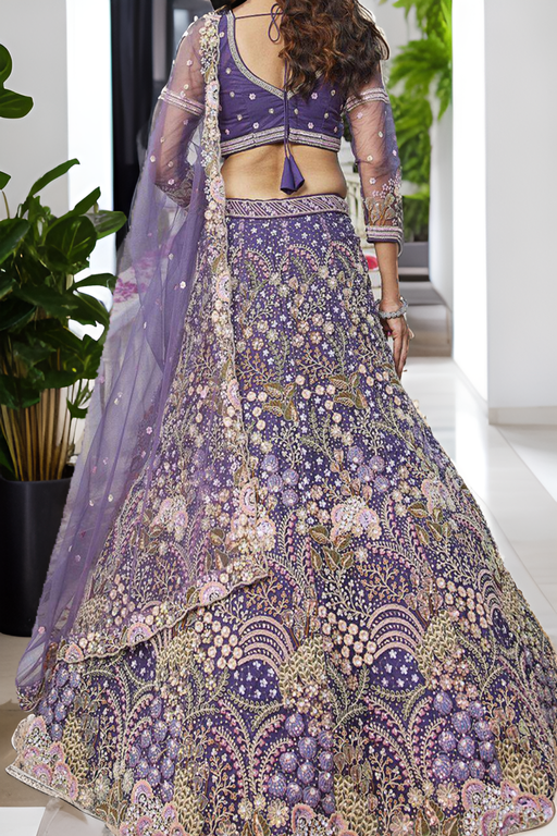 Embroidered Sequinned Lehenga